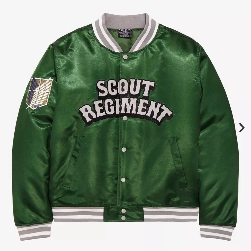 Attack on Titan Scout Regiment Bomber Jacket Box Lunch Exclusive size M NWT